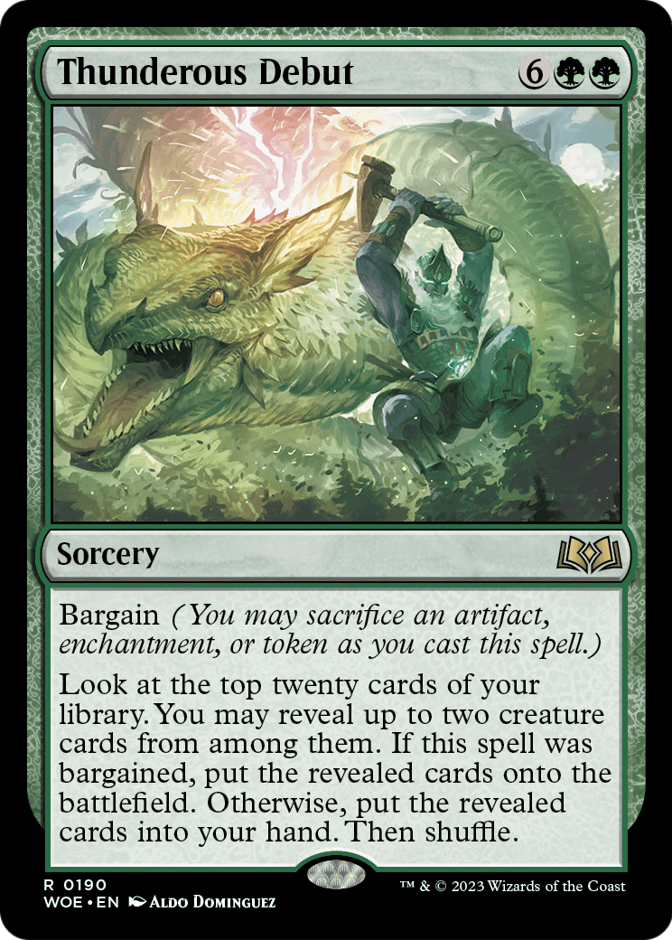 Thunderous Debut (WOE-190) - Wilds of Eldraine