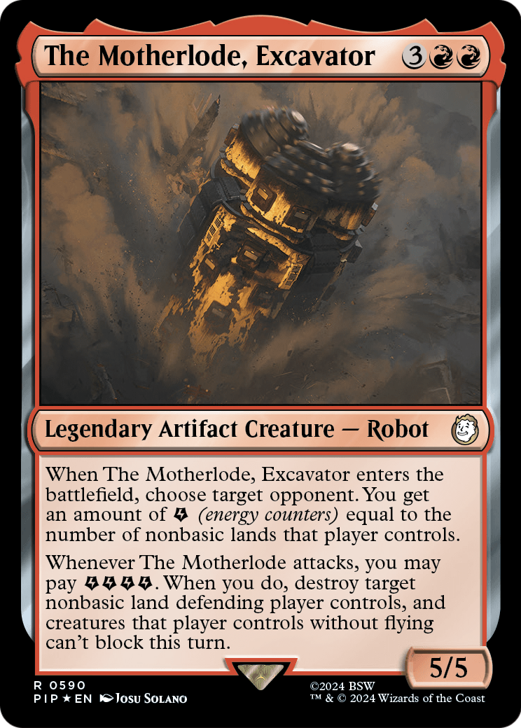 The Motherlode, Excavator (Surge Foil) (PIP-590) - Fallout Foil