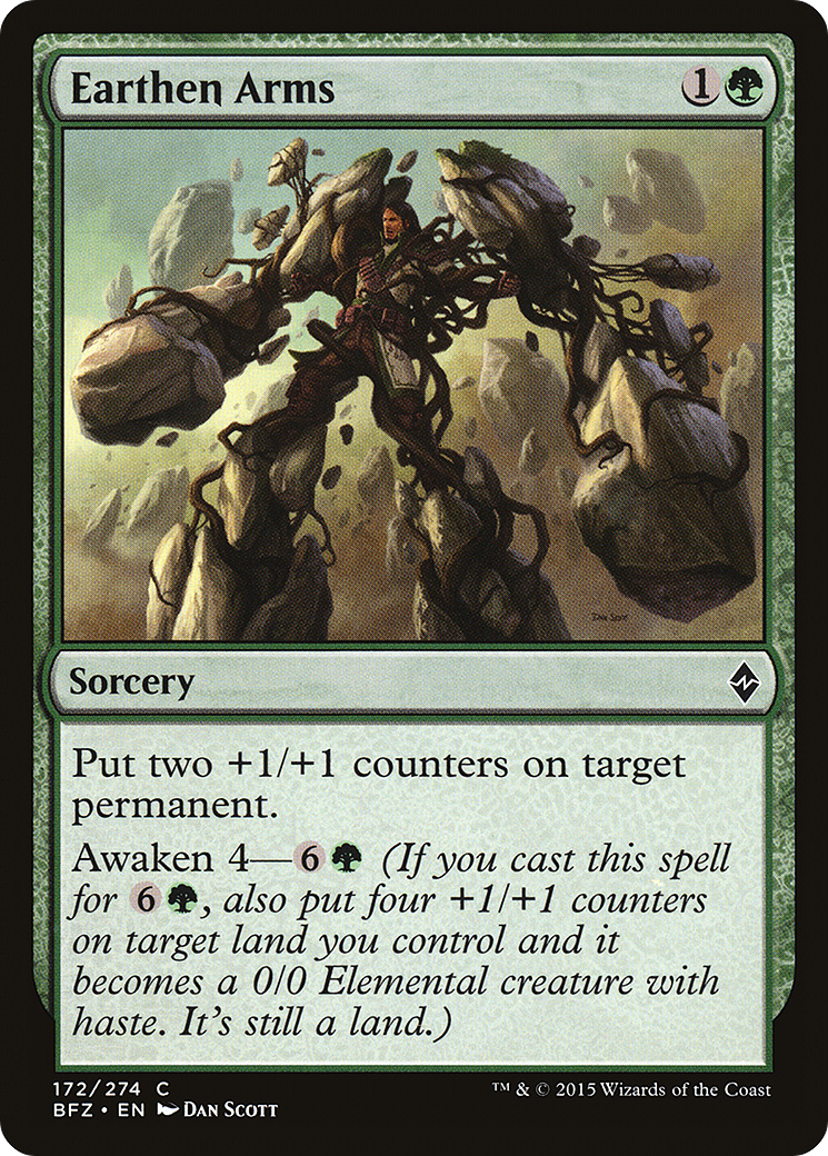 Earthen Arms (BFZ-172) - Battle for Zendikar Foil