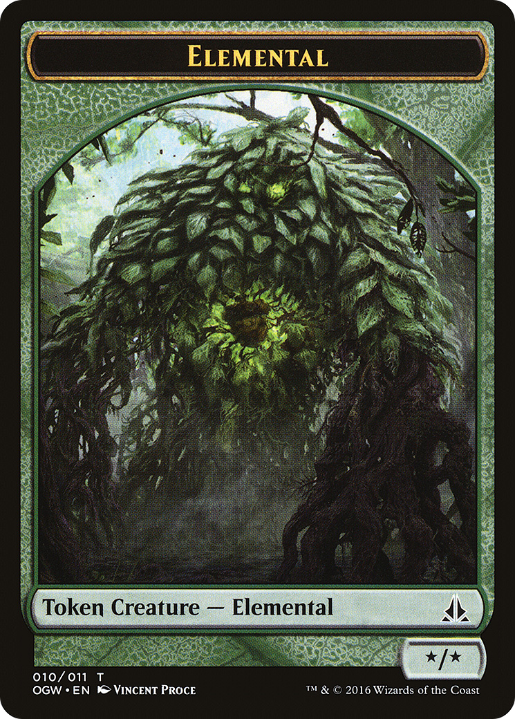 Elemental Token (Green) (OGW-010) - Oath of the Gatewatch Tokens