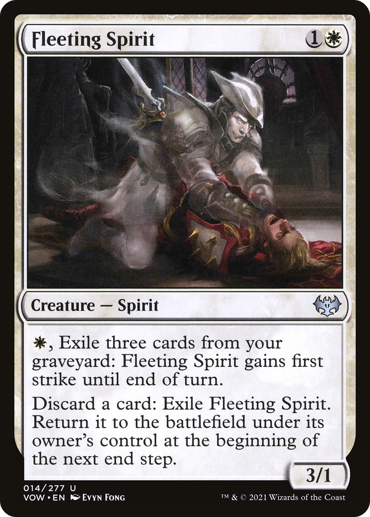Fleeting Spirit (VOW-014) - Innistrad: Crimson Vow Foil