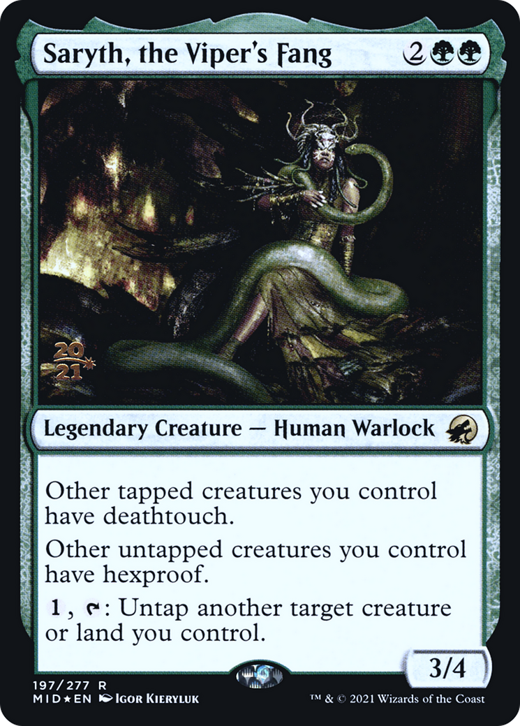 Saryth, the Viper's Fang (PRE-197S) - Innistrad: Midnight Hunt Promos Foil