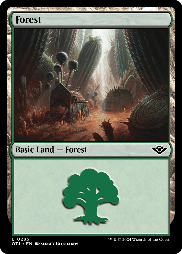 Forest (0285) (OTJ-285) - Outlaws of Thunder Junction Foil