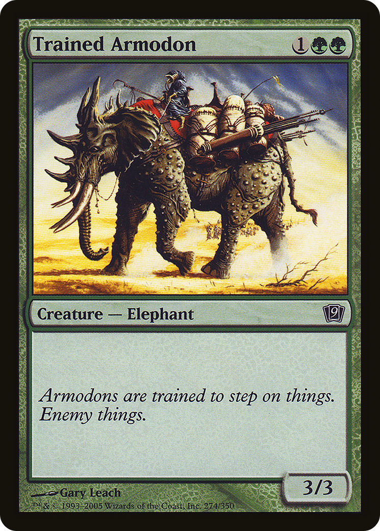 Trained Armodon (9ED-274) - 9th Edition Foil