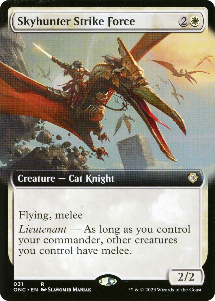 Skyhunter Strike Force (Extended Art) (ONC-031) - Phyrexia: All Will Be One Commander: (Extended Art)