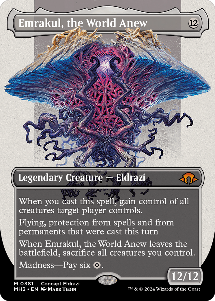 Emrakul, the World Anew (Borderless) (MH3-381) - Modern Horizons 3 Foil