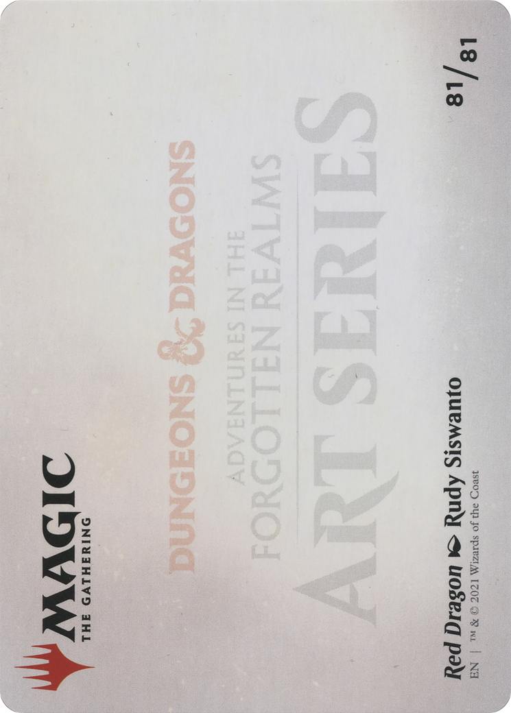 Red Dragon // Red Dragon (AAFR-081) - Adventures in the Forgotten Realms Art Series (Borderless) Foil