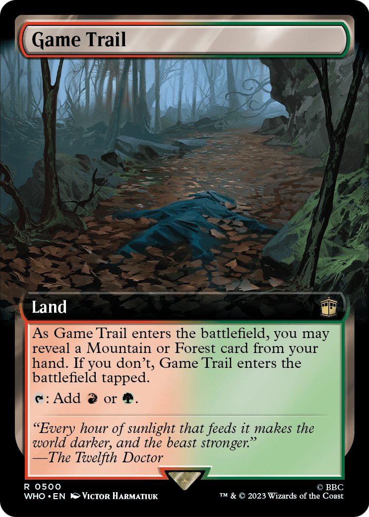 Game Trail (Extended Art) (WHO-500) - Doctor Who: (Extended Art)