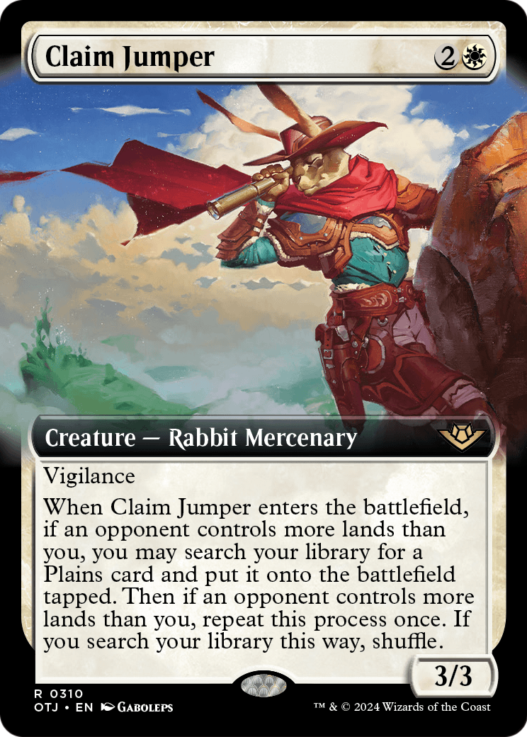 Claim Jumper (Extended Art) (OTJ-310) - Outlaws of Thunder Junction: (Extended Art)
