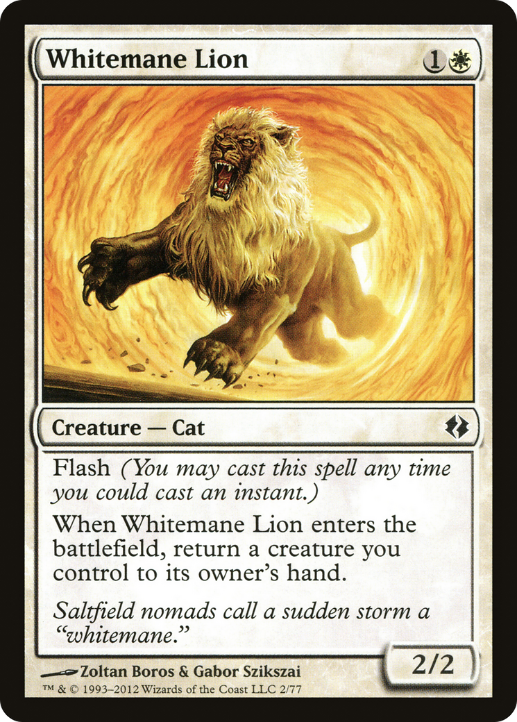 Whitemane Lion (DDI-002) - Duel Decks: Venser vs. Koth