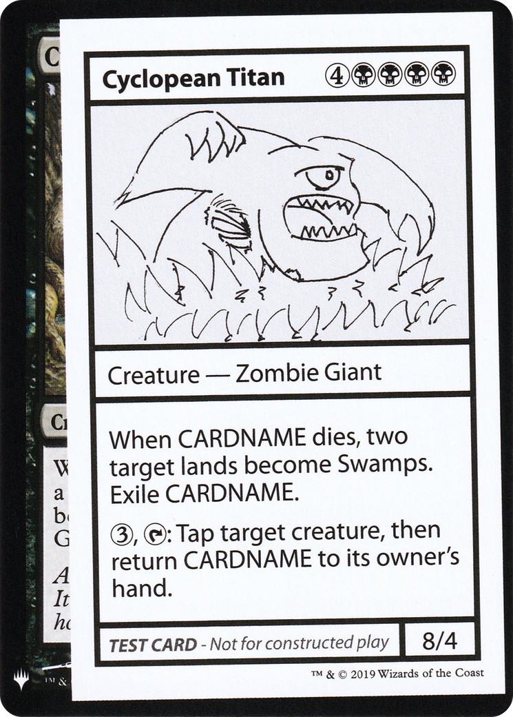 Cyclopean Titan (CMB1-) - Mystery Booster Playtest Cards 2019