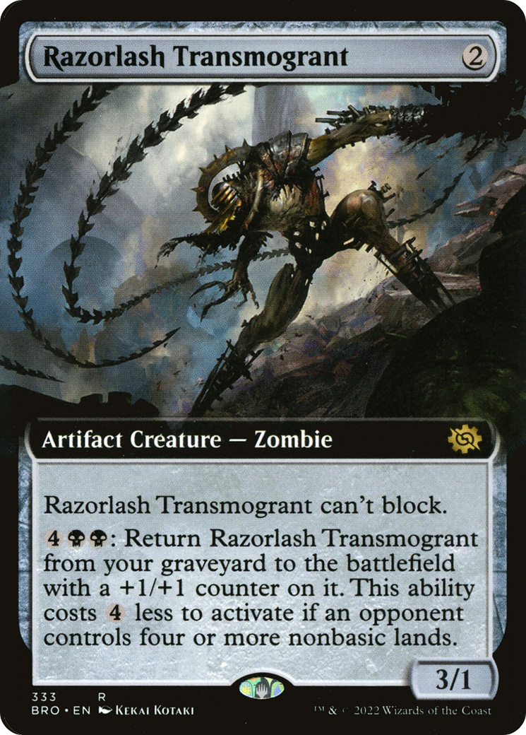 Razorlash Transmogrant (Extended Art) (BRO-333) - The Brothers' War: (Extended Art)