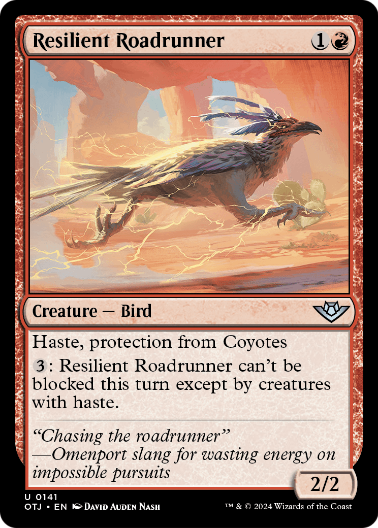 Resilient Roadrunner (OTJ-141) - Outlaws of Thunder Junction Foil