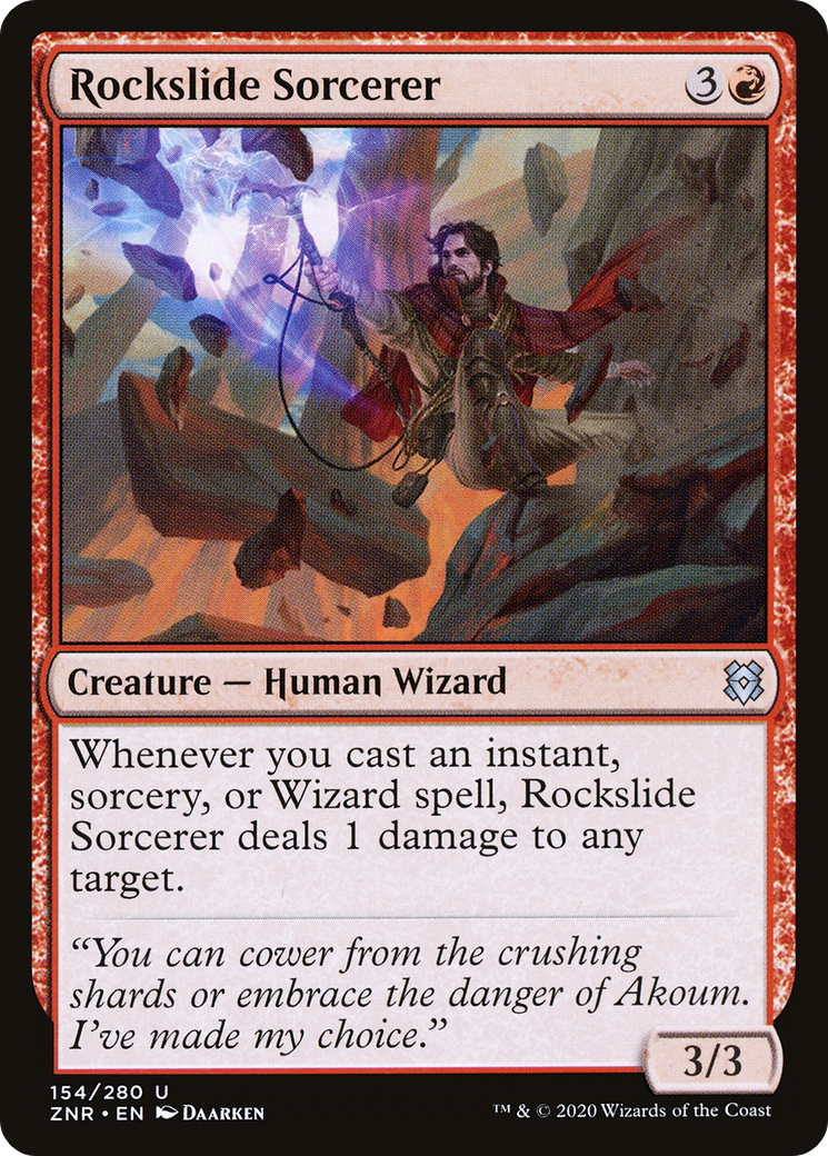 Rockslide Sorcerer (ZNR-154) - Zendikar Rising Foil