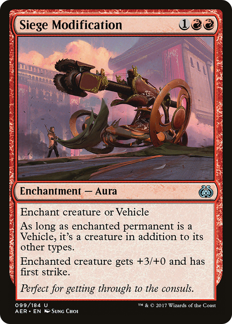 Siege Modification (AER-099) - Aether Revolt Foil