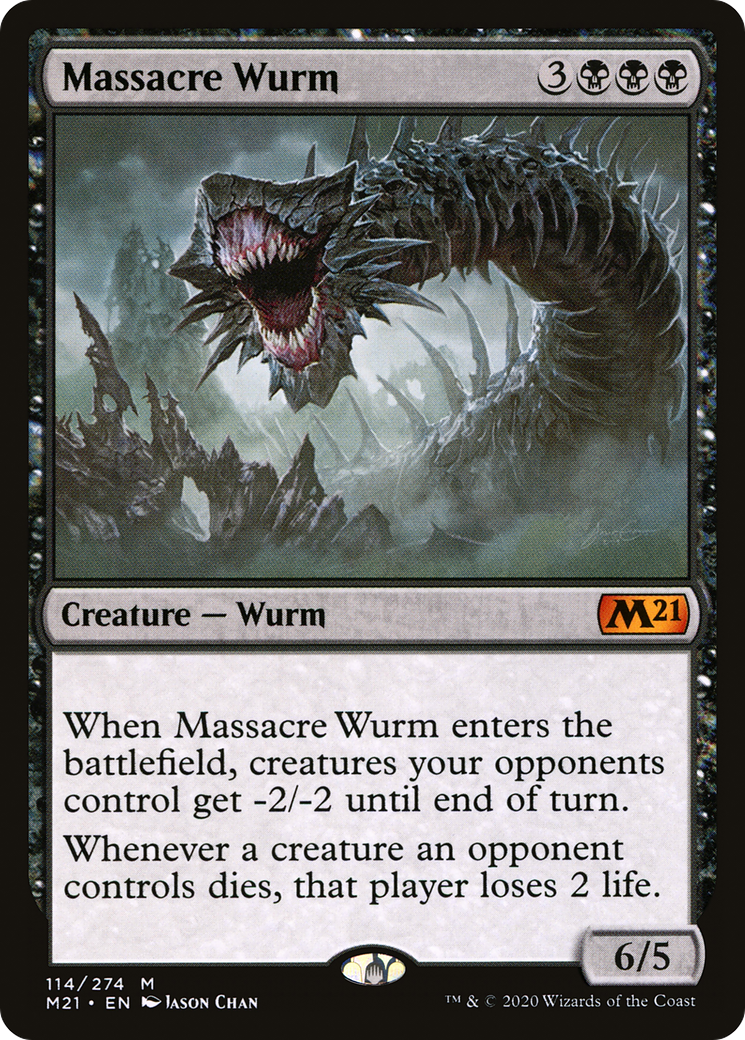 Massacre Wurm (M21-114) - Core Set 2021 Foil