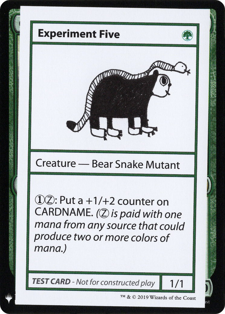 Experiment Five (CMB1-) - Mystery Booster Playtest Cards 2019