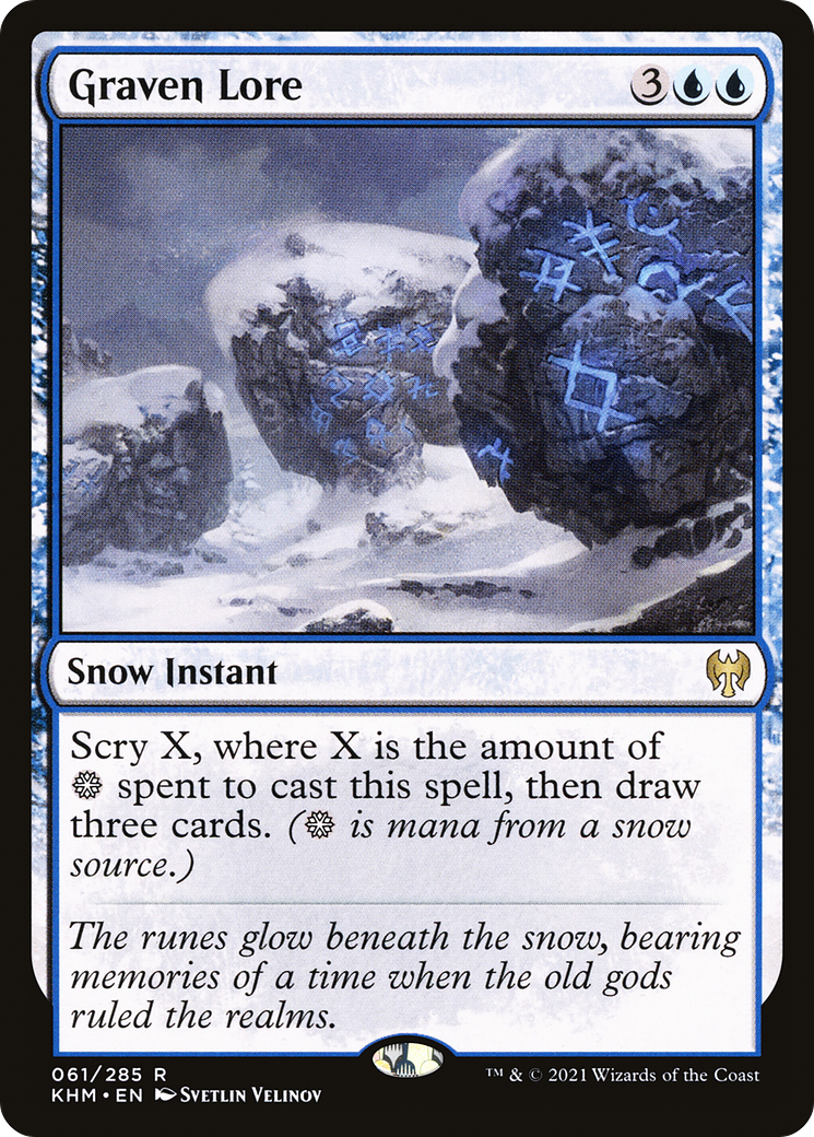 Graven Lore (KHM-061) - Kaldheim: (snow) Foil
