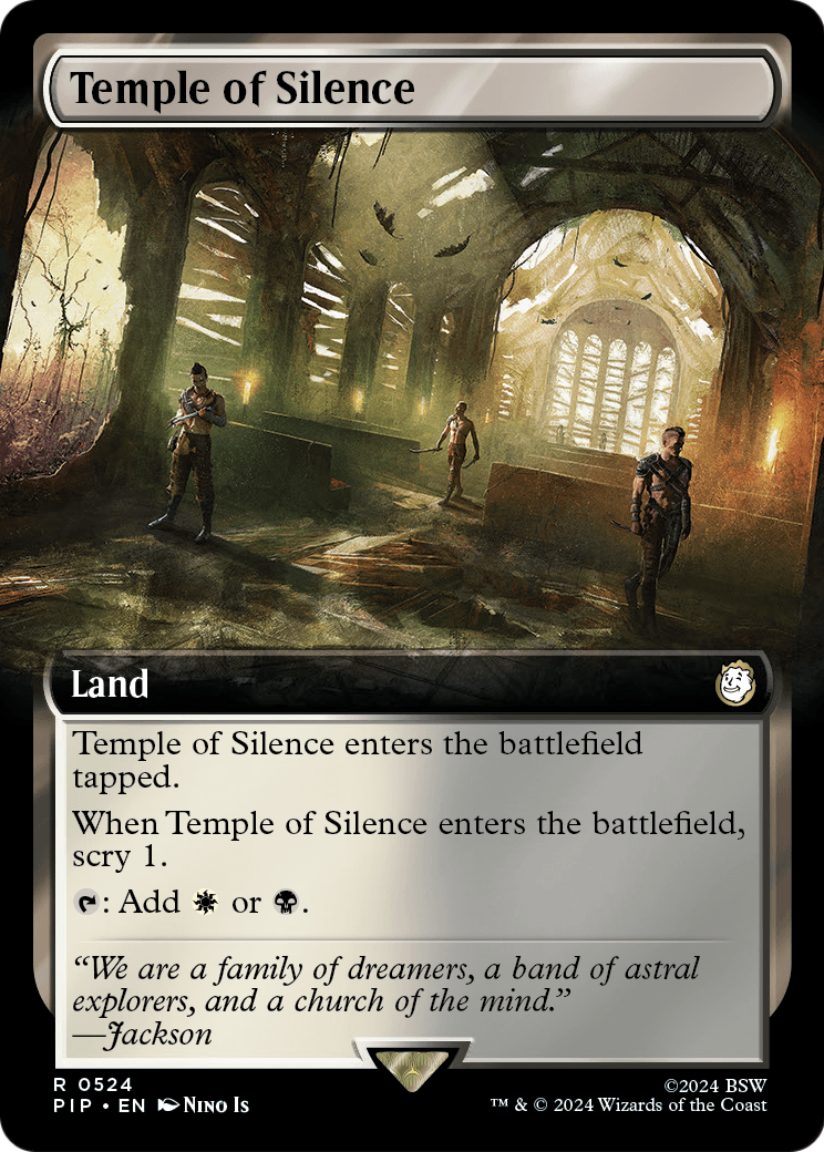 Temple of Silence (Extended Art) (PIP-524) - Fallout: (Extended Art) Foil