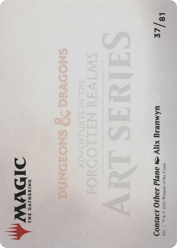 Contact Other Plane // Contact Other Plane (AAFR-037) - Adventures in the Forgotten Realms Art Series (Borderless) Foil