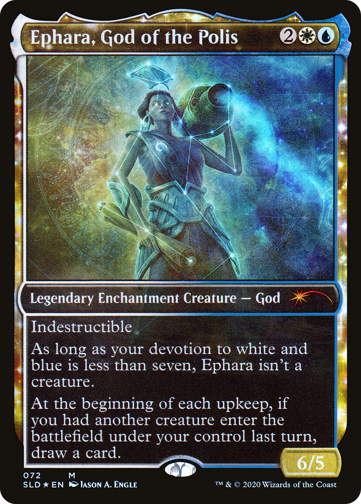 Ephara, God of the Polis (SLD-072) - Secret Lair Drop: (enchantment, Showcase) Foil