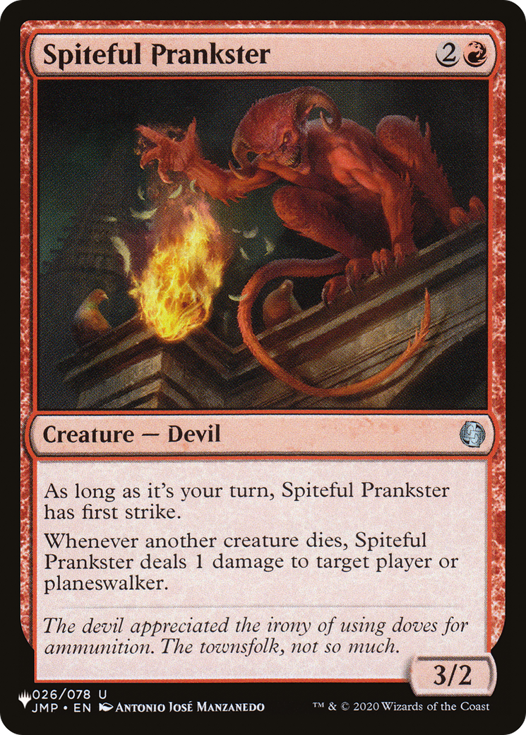 Spiteful Prankster (LIST-JMP-26) - The List