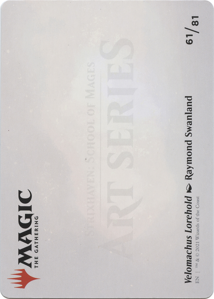 Velomachus Lorehold // Velomachus Lorehold (ASTX-061) - Strixhaven Art Series (Borderless) Foil
