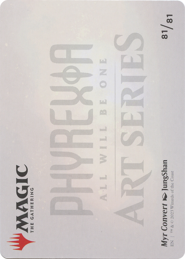 Myr Convert // Myr Convert (AONE-081) - Phyrexia: All Will Be One Art Series (Borderless) Foil