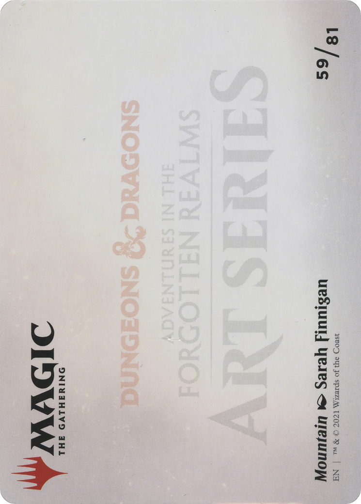 Mountain // Mountain (AAFR-059) - Adventures in the Forgotten Realms Art Series (Borderless) Foil