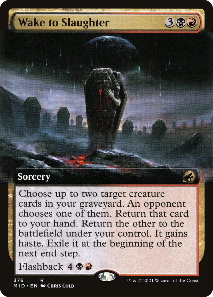 Wake to Slaughter (Extended Art) (MID-376) - Innistrad: Midnight Hunt: (Extended Art)
