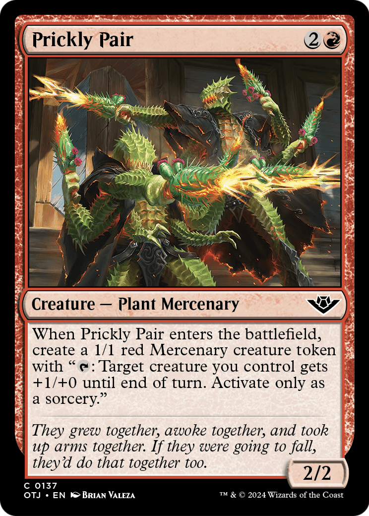 Prickly Pair (OTJ-137) - Outlaws of Thunder Junction Foil