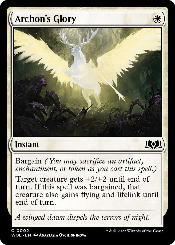 Archon's Glory (WOE-002) - Wilds of Eldraine