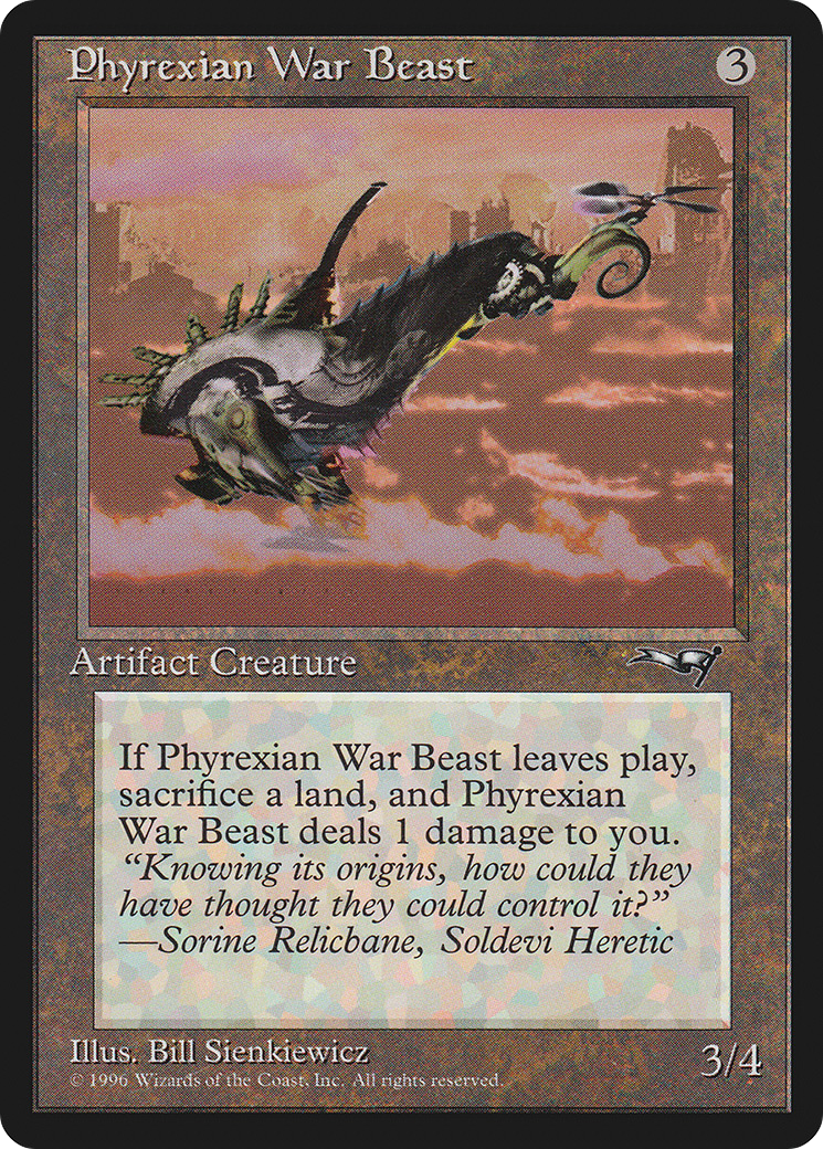 Phyrexian War Beast (Facing Right) (ALL-170) - Alliances