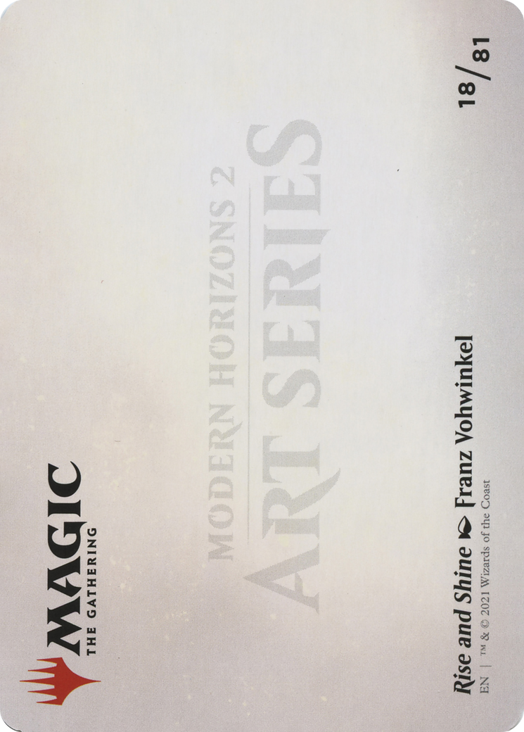 Rise and Shine // Rise and Shine (AMH2-018) - Modern Horizons 2 Art Series (Borderless) Foil