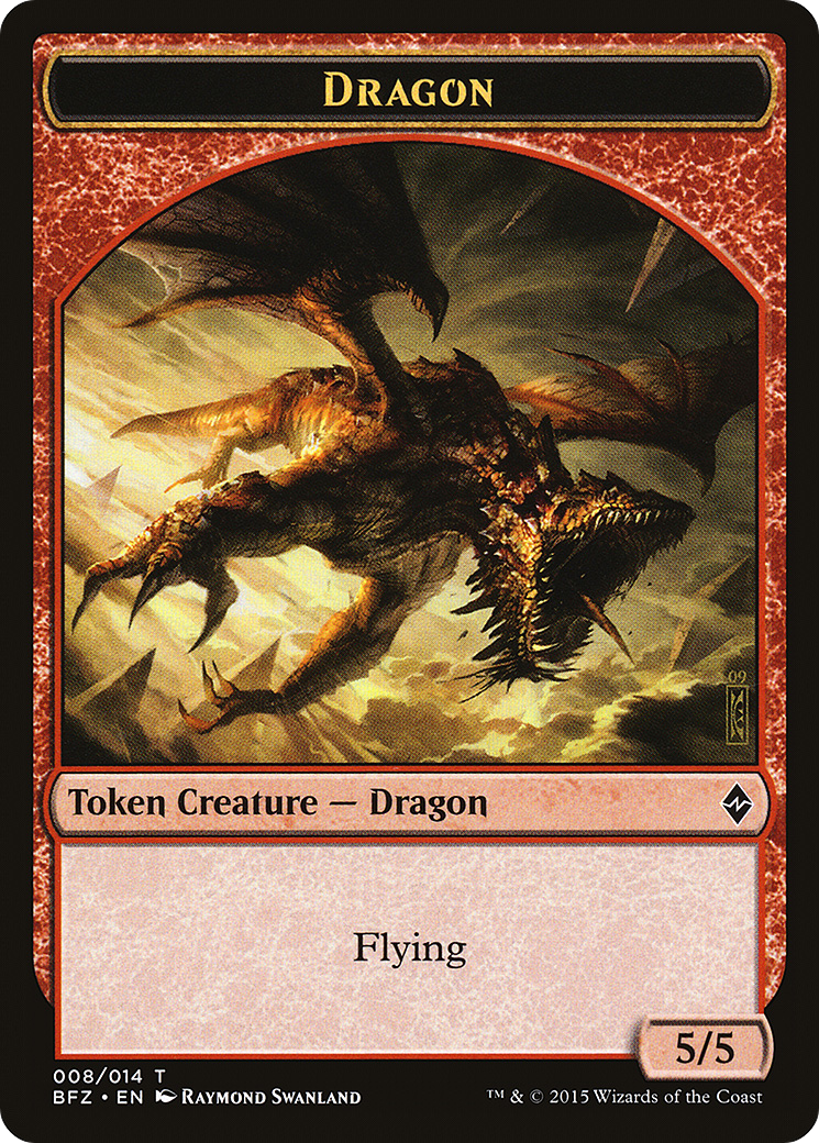 Dragon Token (BFZ-008) - Battle for Zendikar Tokens