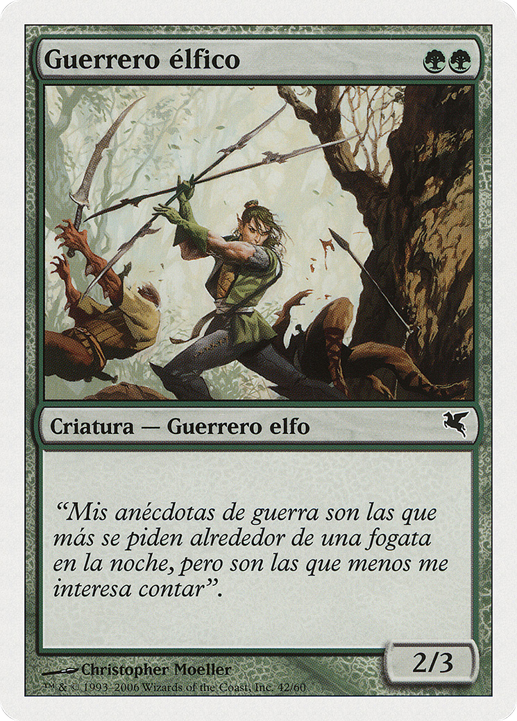 Elvish Warrior (Spanish) - "Guerrero elfico" (B42) (PSAL-B42) - Salvat 2005