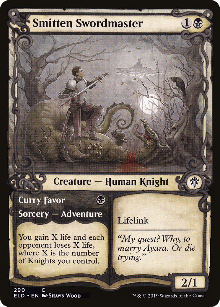 Smitten Swordmaster (Showcase) (ELD-290) - Throne of Eldraine: (Showcase)