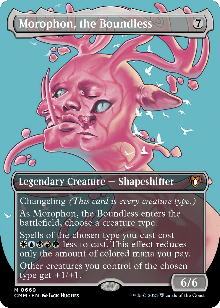 Morophon, the Boundless (Borderless) (CMM-669) - Commander Masters Foil