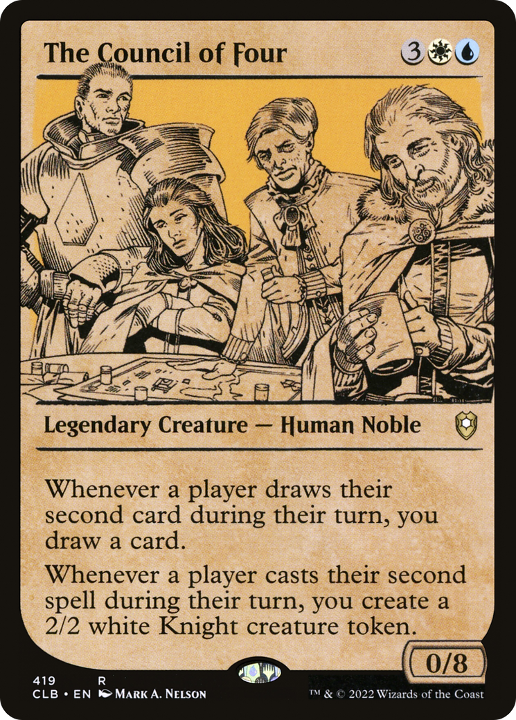 The Council of Four (Showcase) (CLB-419) - Commander Legends: Battle for Baldur's Gate: (Showcase) Foil