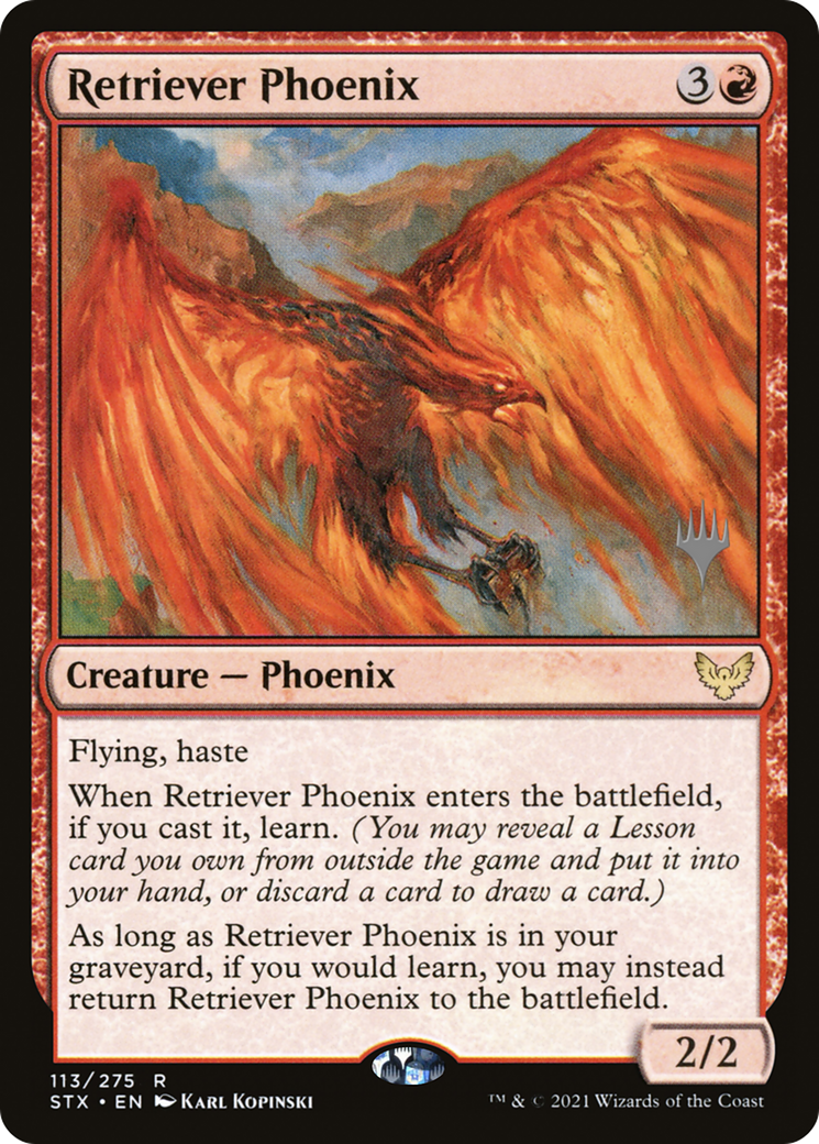 Retriever Phoenix (PPSTX-113P) - Strixhaven: School of Mages Promos Foil