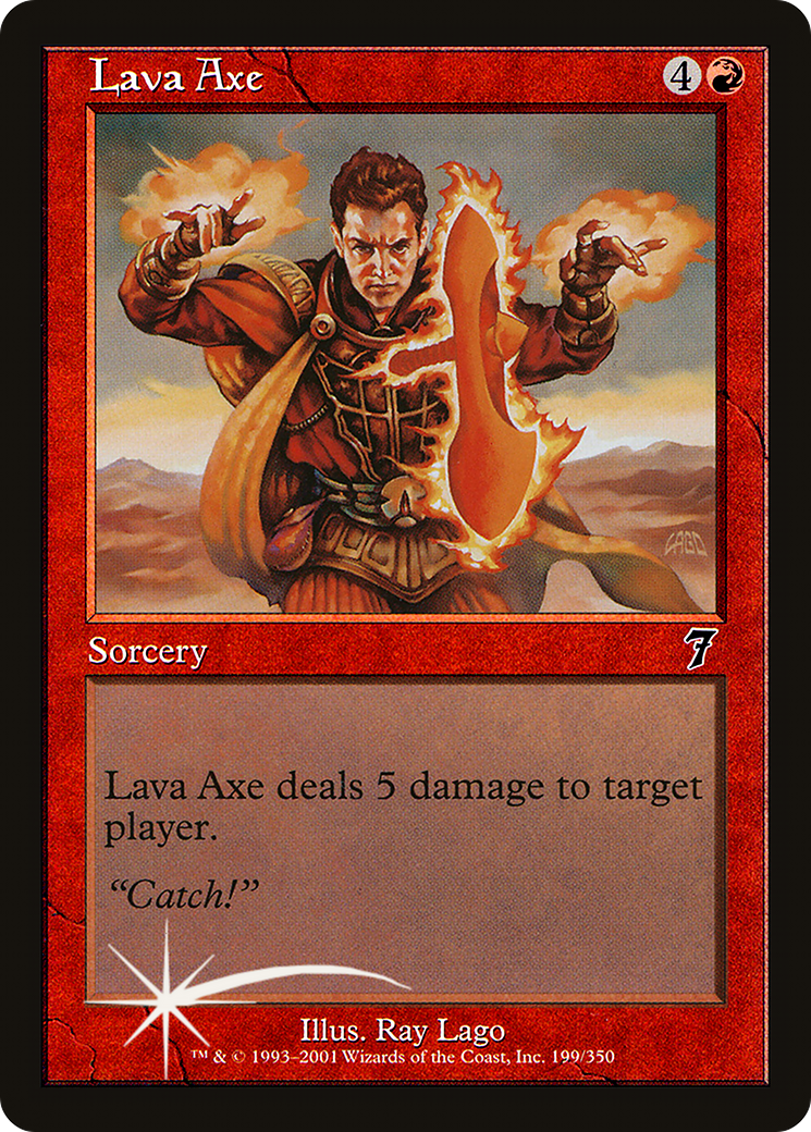 Lava Axe (7ED-199★) - 7th Edition Foil