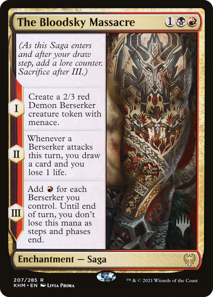 The Bloodsky Massacre (PPKHM-207) - Kaldheim Promos Foil