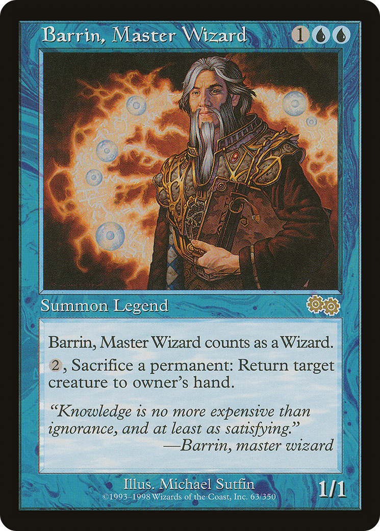 Barrin, Master Wizard (USG-063) - Urza's Saga