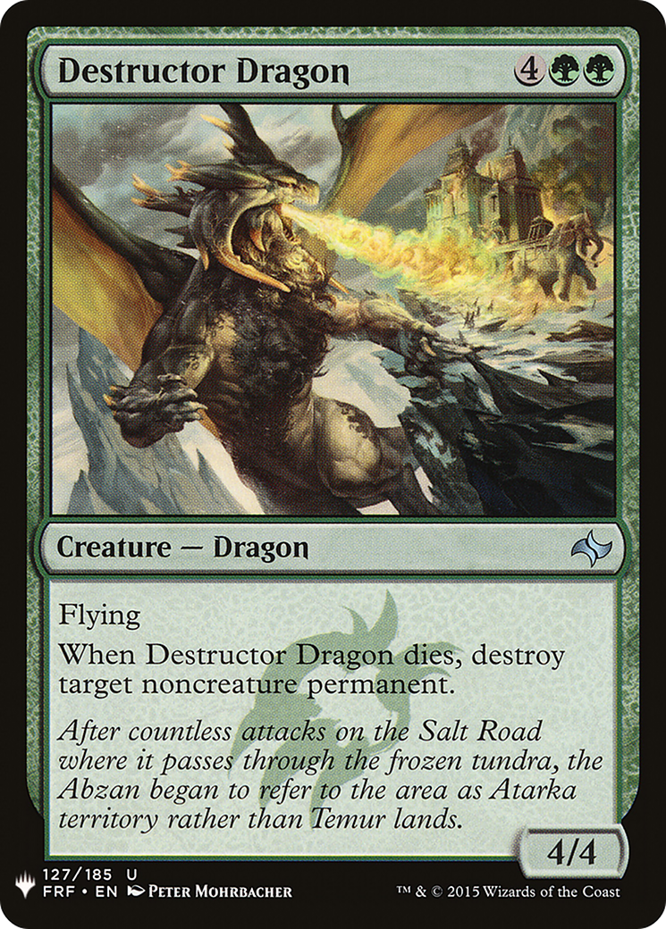 Destructor Dragon (LIST-FRF-127) - The List