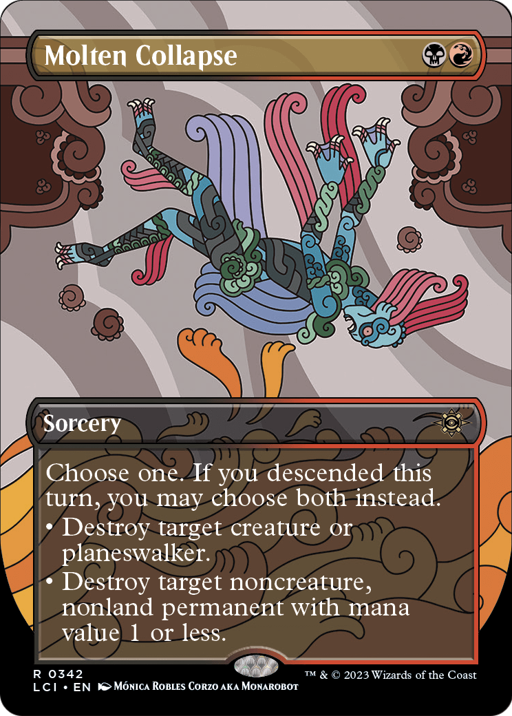Molten Collapse (Borderless) (LCI-342) - The Lost Caverns of Ixalan Foil