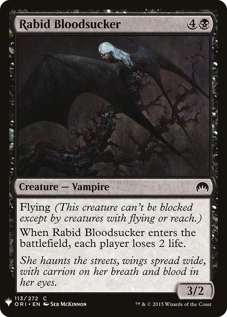 Rabid Bloodsucker (LIST-ORI-113) - The List