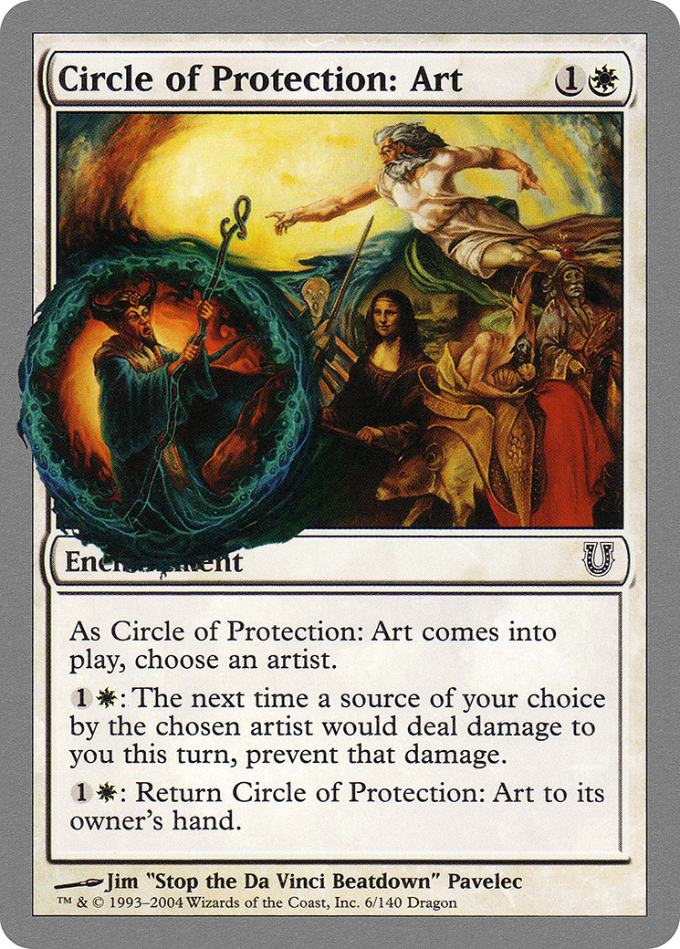 Circle of Protection: Art (UNH-006) - Unhinged Foil