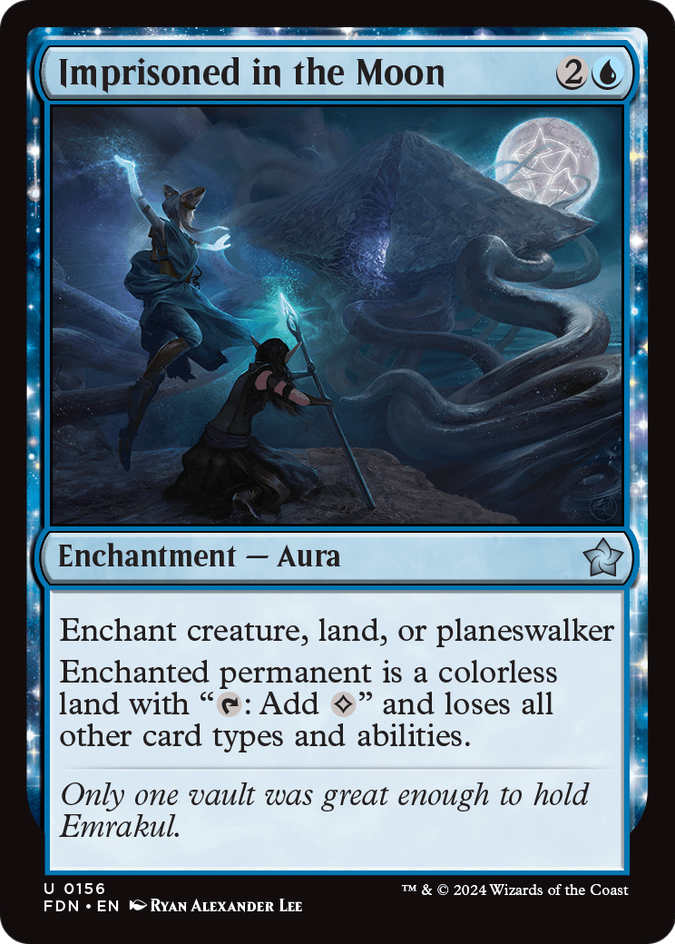 Imprisoned in the Moon (FDN-156) - Foundations: (enchantment) Foil