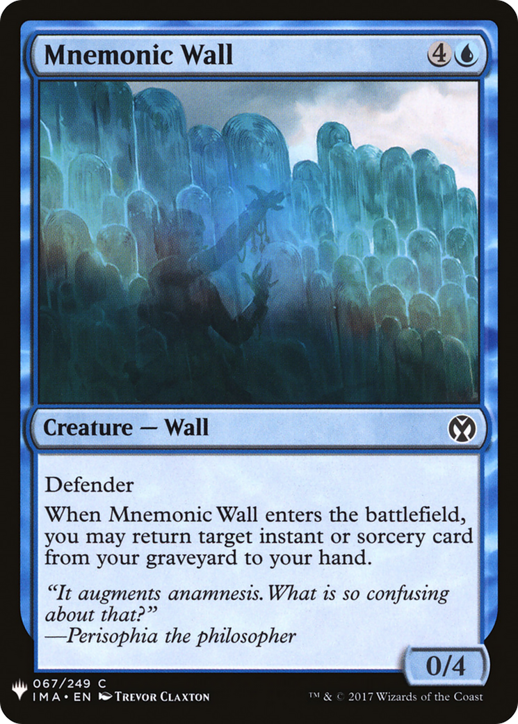 Mnemonic Wall (LIST-IMA-67) - The List