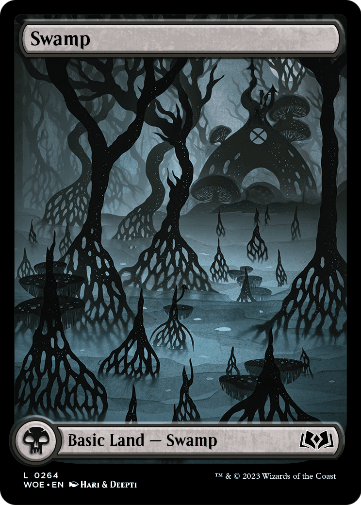 Swamp (0264) (WOE-264) - Wilds of Eldraine: (Full Art)